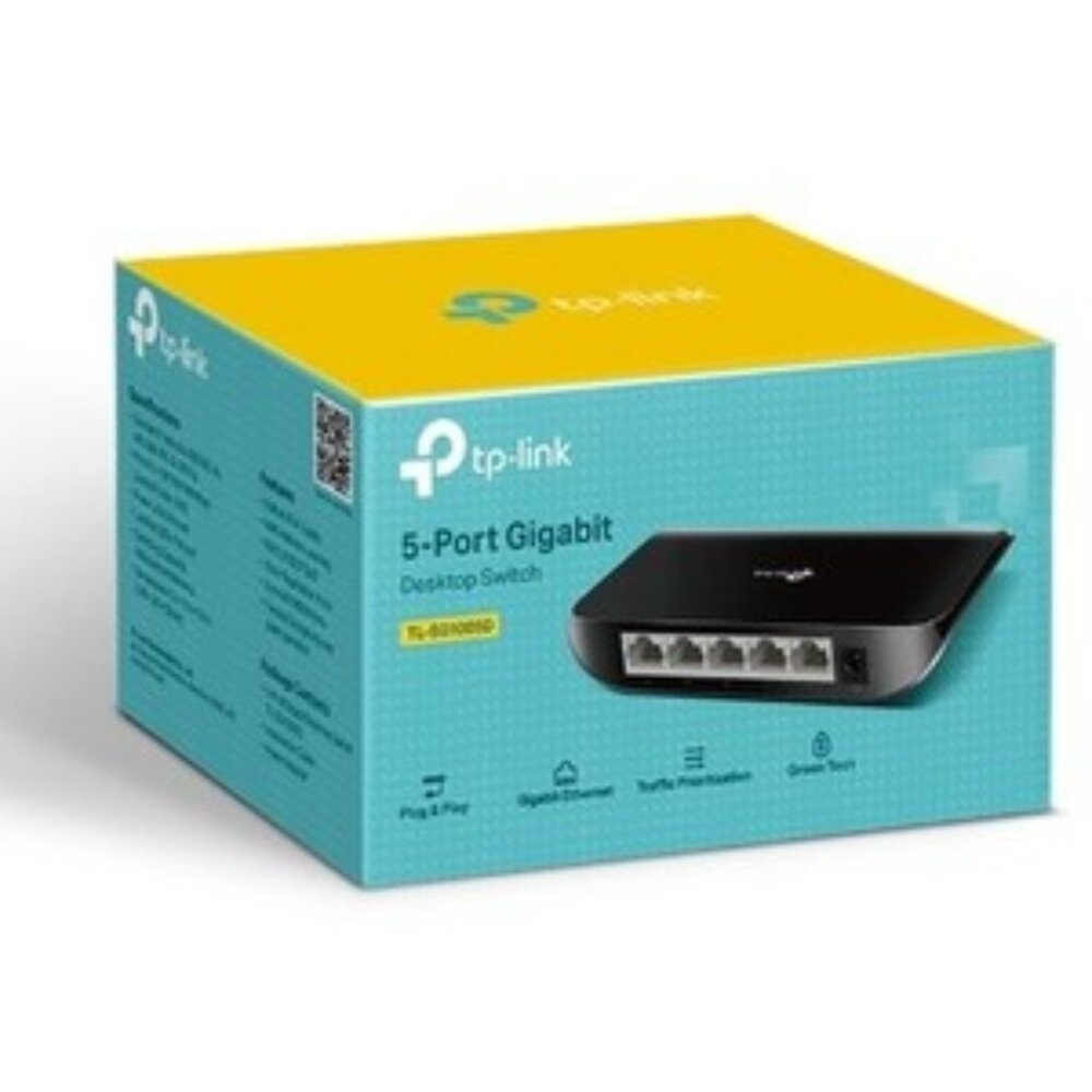 TP-Link New TL-SG1005D 5-Port Gigabit Desktop Network Switch